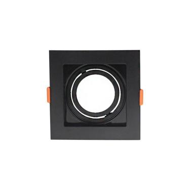 Imagem de Spot De Embutir Recuado Astraled Berenices Para Lâmpada Par 20 Quadrado Preto Sp-7615
