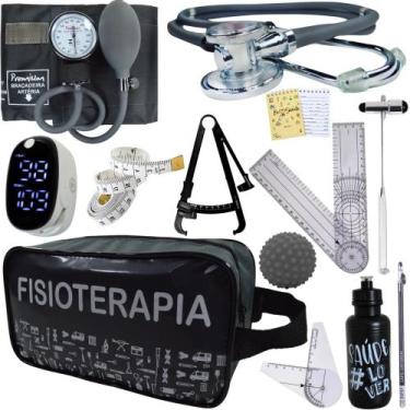 Imagem de Kit Fisioterapia Maleta Goniometro Martelo Buck Completo - Love Saude,