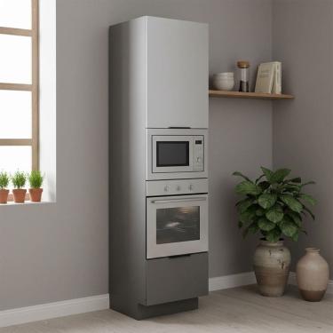 Imagem de Paneleiro Lumina 1 Porta 1 Gaveta Cinza - Telasul