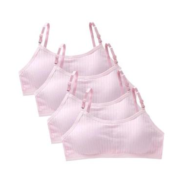 Imagem de Sutiãs De Treinamento Para Adolescentes (4 Peças) - Colete Sem Costura