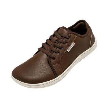 Imagem de Tênis Minimalistas Unissex Para Caminhada, Leves, De Couro, Com Bico L