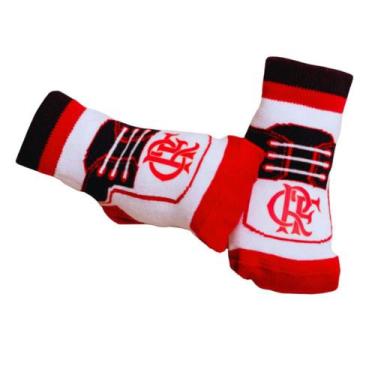 Imagem de Meia Tênis Bebê Flamengo Revedor - Cia Bebê