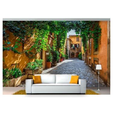 Imagem de Papel De Parede Cidade Antiga Rua Européia 3D Cda46