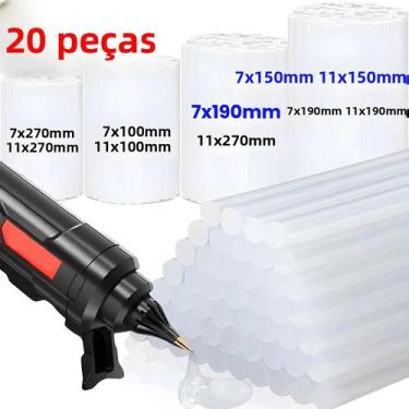 Imagem de Bastões De Cola Quente Translúcidos De Alta Viscosidade De 7/11mm Para