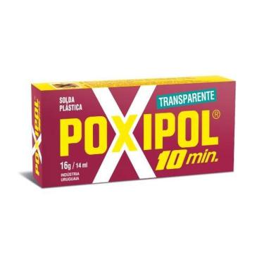 Imagem de Poxipol Transparente 16g - Cola Epóxi Resistente Para Metal, Madeira, Vidro E Mais