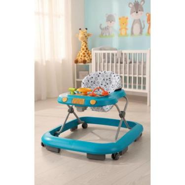 Imagem de Andador Bebê Primeiros Passos Conforto Segurança Azul - Congratulation