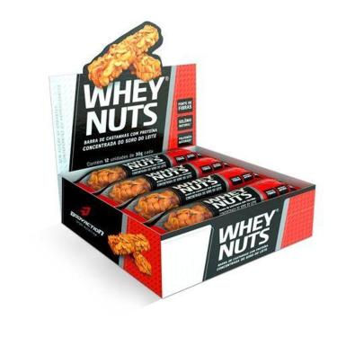 Imagem de Kit 10x Barras Whey Nuts 12 Unids 30g BodyAction-Unissex