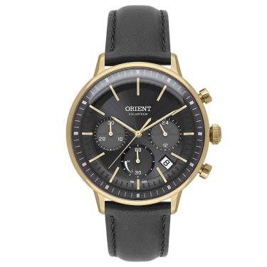 Imagem de Relógio ORIENT masculino cronógrafo solar couro MGSCC010 G1PX