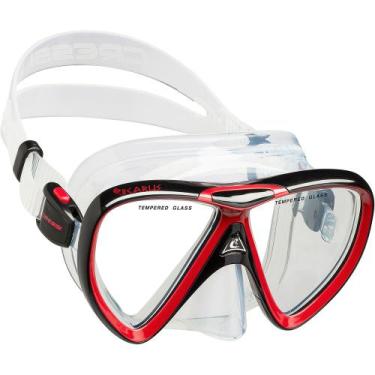 Imagem de Máscara de Mergulho Cressi Ikarus Pro - Vermelho, Vermelho
