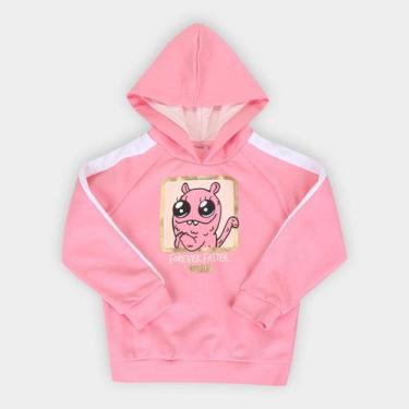 Imagem de Moletom Infantil Puma Monster Com Capuz, Rosa, 6-9M