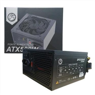 Imagem de Fonte 500W Brazil PC BPC/5330-B - ATX - Preto - Bivolt