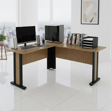 Imagem de Escrivaninha em L de Canto 160cm Multimóveis CR25342