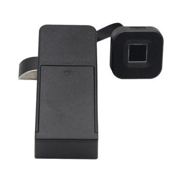 Imagem de Fechadura Biométrica Inteligente Preta Sem Chave Com Impressão Digital