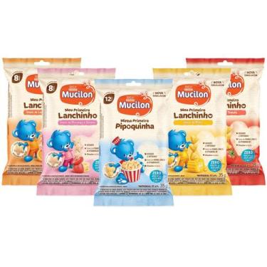 Imagem de Kit 5 Un. Mucilon Meu Primeiro Lanchinho Sabor Variados 35g