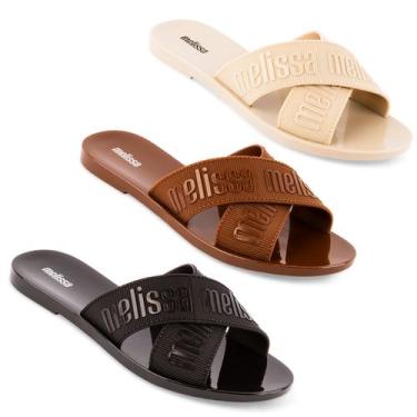 Imagem de Melissa MLover Slide Sandália Original Confortável 35740, Preto, 39/40