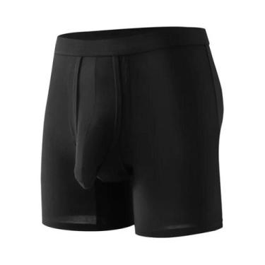 Imagem de Cueca Boxer Masculina Grande E Confortável, Respirável, Sem Costura, M
