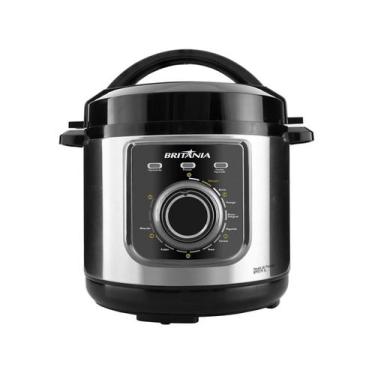 Imagem de Panela de Pressão Elétrica Britânia BPP01PI 3L Preta, Cinza, 110V