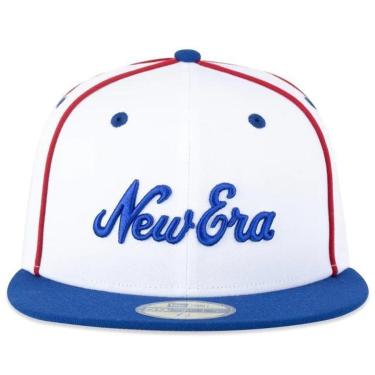 Imagem de BONÉ NEW ERA 5950 FITTED BRANDED FANPAGE NEI25BON026 BRANCO AZUL-Masculino