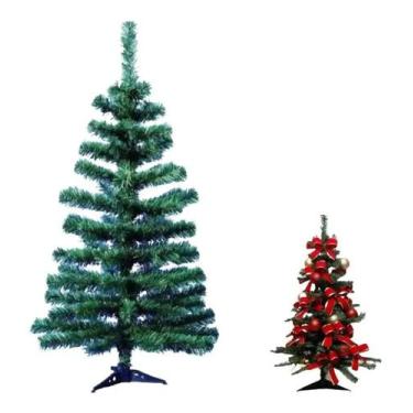 Imagem de Árvore De Natal Verde Pinheiro 1,20m 120 Galhos Papai Noel - Congratul