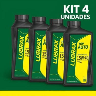 Imagem de Óleo de Motor Lubrax semissintético 15W-40 p/carros gasolina - Congrat