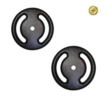 Imagem de Kit 2 X Anilhas Super Premium De 2kg Ferro Pintada-Unissex