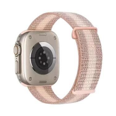 Imagem de Pulseira De Nylon Para Apple Watch 49mm 46mm 42mm 45mm 44mm 41mm, Brac