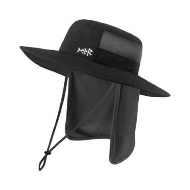 Imagem de Chapéu de Balde Tático para Pesca - Ajustável, Aba Larga, à Prova d'Ág