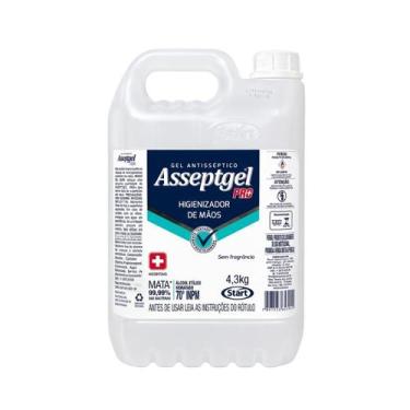 Imagem de Álcool em Gel Hospitalar 70º Asseptgel Pro 4,3kg