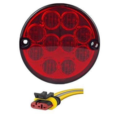 Imagem de KIT Lanterna Traseira Ônibus Caminhão Bugue 96mm 10 Led VM - SILO