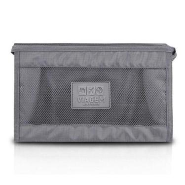 Imagem de Necessaire Com Tela Jacki Design Cinza