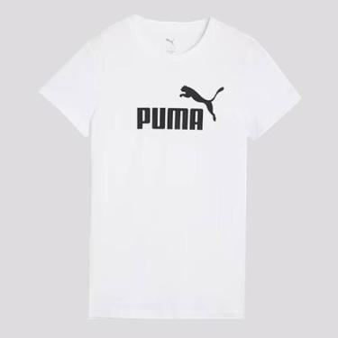 Imagem de Camiseta Puma ESS NO. 1 Logo Feminina Branca, P