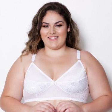 Imagem de Sutiã Reforçado Lycra Plus Size Cor:BrancoTamanho:50 - Saulo Lingerie,