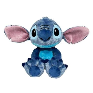 Imagem de Pelúcia Stitch Lilo Gigante Boneco Disney Pés Grandes 60Cm Azul