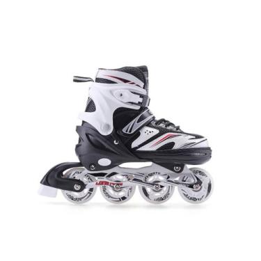Imagem de Patins Inline Roller Semi Profissional Base Alumínio Abec 7 - Long Fen