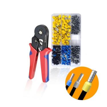 Imagem de Kit Alicate Para Crimpagem de Terminais Tubular Até 10mm² Hsc8 6-4a Mk