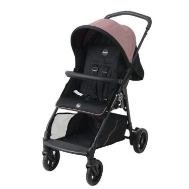 Imagem de Carrinho de Bebê para Passeio Lui Dobrável 0+ Meses Até 15kg com Cesto Porta Objetos Rosê Burigotto