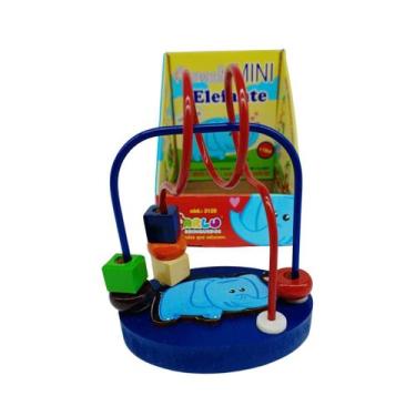 Imagem de Aramado Mini Elefante Brinquedo Educativo Lúdico Circuitos Coloridos -