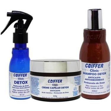 Imagem de Kit Detox Capilar Coiffer 3itens Anti Caspa e Anti Seborreia