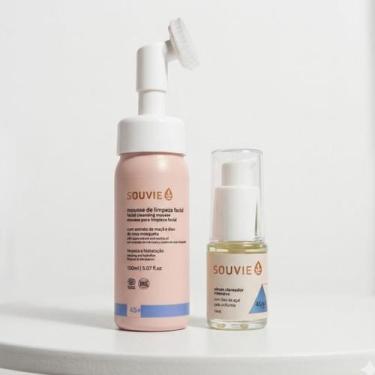 Imagem de Kit Mousse de Limpeza Facial + Sérum Clareador 45+ Souvie