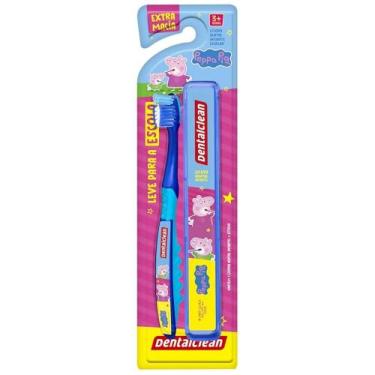 Imagem de Escova Dental com Estojo Peppa Pig Dentaclean - Dentalclean