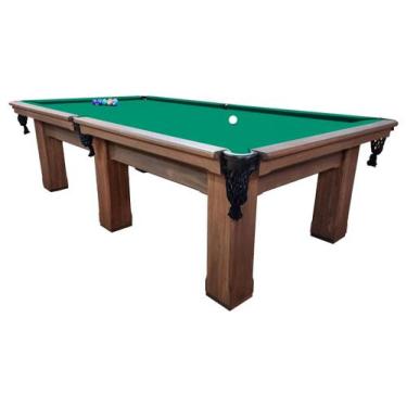 Imagem de Mesa de Sinuca Oficial Vintage - 2,83x1,55 - Nelson Bilhares, Verde