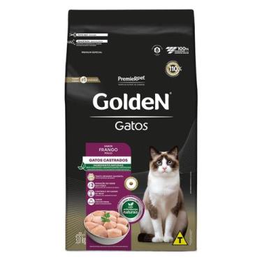 Imagem de Ração Seca Golden Gatos Adultos Castrados Frango 3Kg