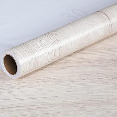 Imagem de WSWJDW Papel de parede de madeira impermeável adesivos de parede autoadesivos para portas de gabinete Adesivo decorativo para móveis modernos de mesa, 5,60 cm x 2 m (engrossar)