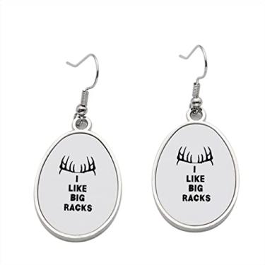 Imagem de Brincos com pingente de caneca divertida de caça de veados em V - Brincos pendurados para meninas - Presente de festa de aniversário dos namorados