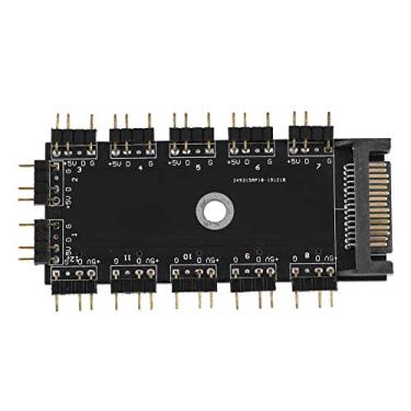 Imagem de EBTOOLS Cubo de divisor de LED RGB de 3 pinos, cubo de docking station de componentes internos de computador portátil, para interface SATA