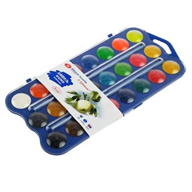 Imagem de Aquarela Pastilha I am a Artist Nevskaya Palitra 24 Cores Estojo Azul