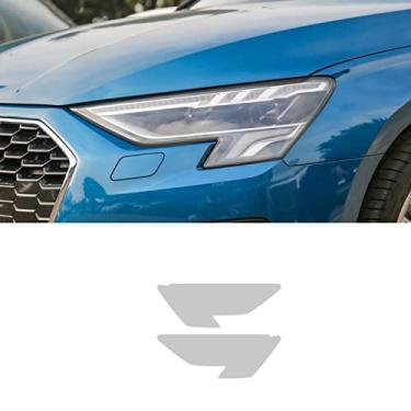 Imagem de MVMTVT 2 pçs película protetora de farol de carro fumado preto adesivo de vinil TPU transparente para Audi A3 S3 RS3 8V 8Y 2013-On 2021