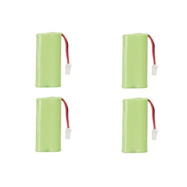 Imagem de Kit Com 4 Bateria 2,4V 600MA P/ Telefone Sem Fio Intelbras