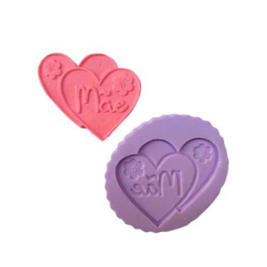 Imagem de Molde De Silicone Placa De Dias Das Mães Coração