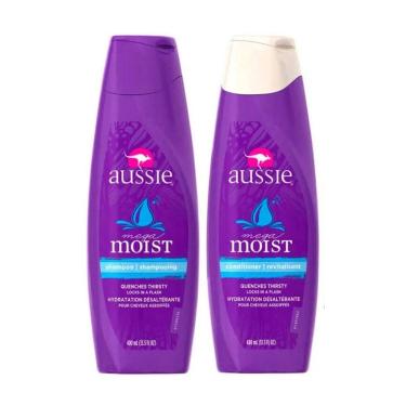 Imagem de Aussie Shampoo e Condicionador Mega Moist 400ml Kit